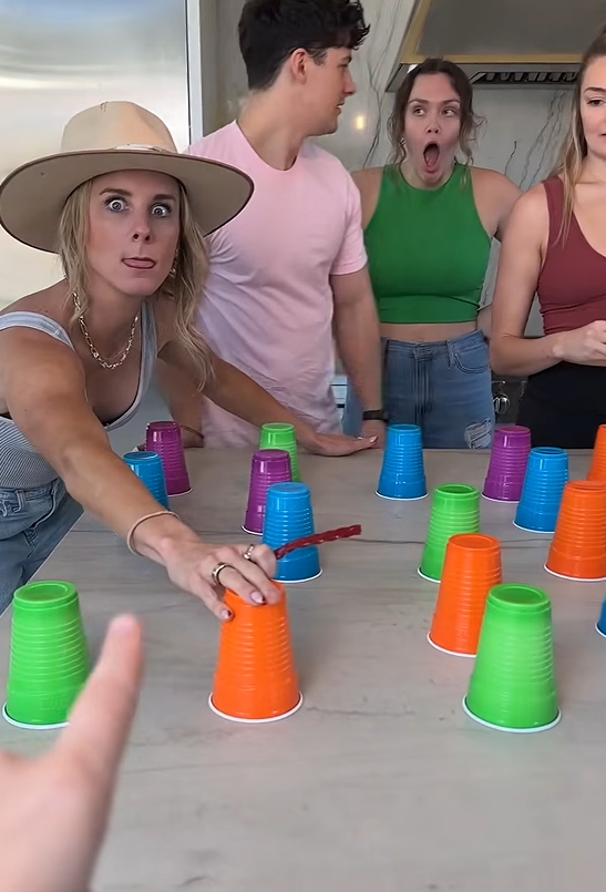 Family cup game with prizes