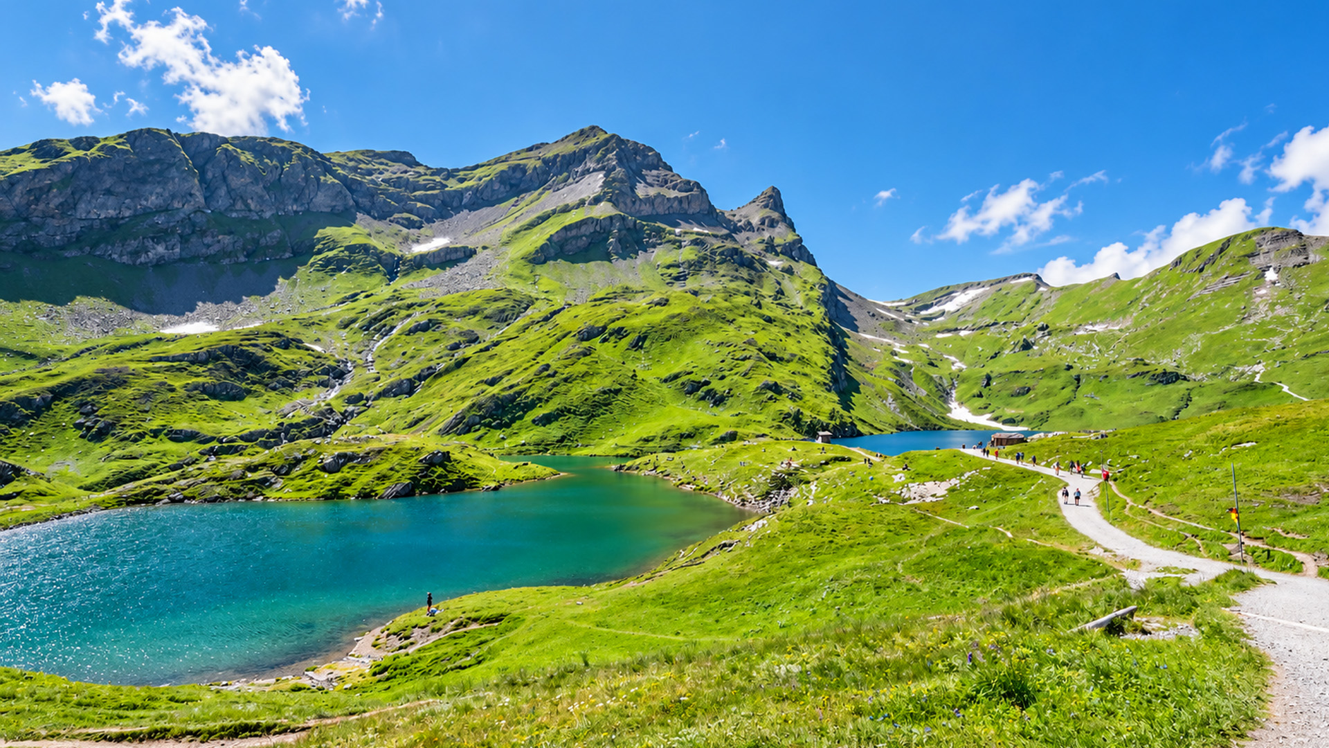 Balade panoramique de Grindelwald, Suisse jusqu'au lac Bachalpsee (4K)