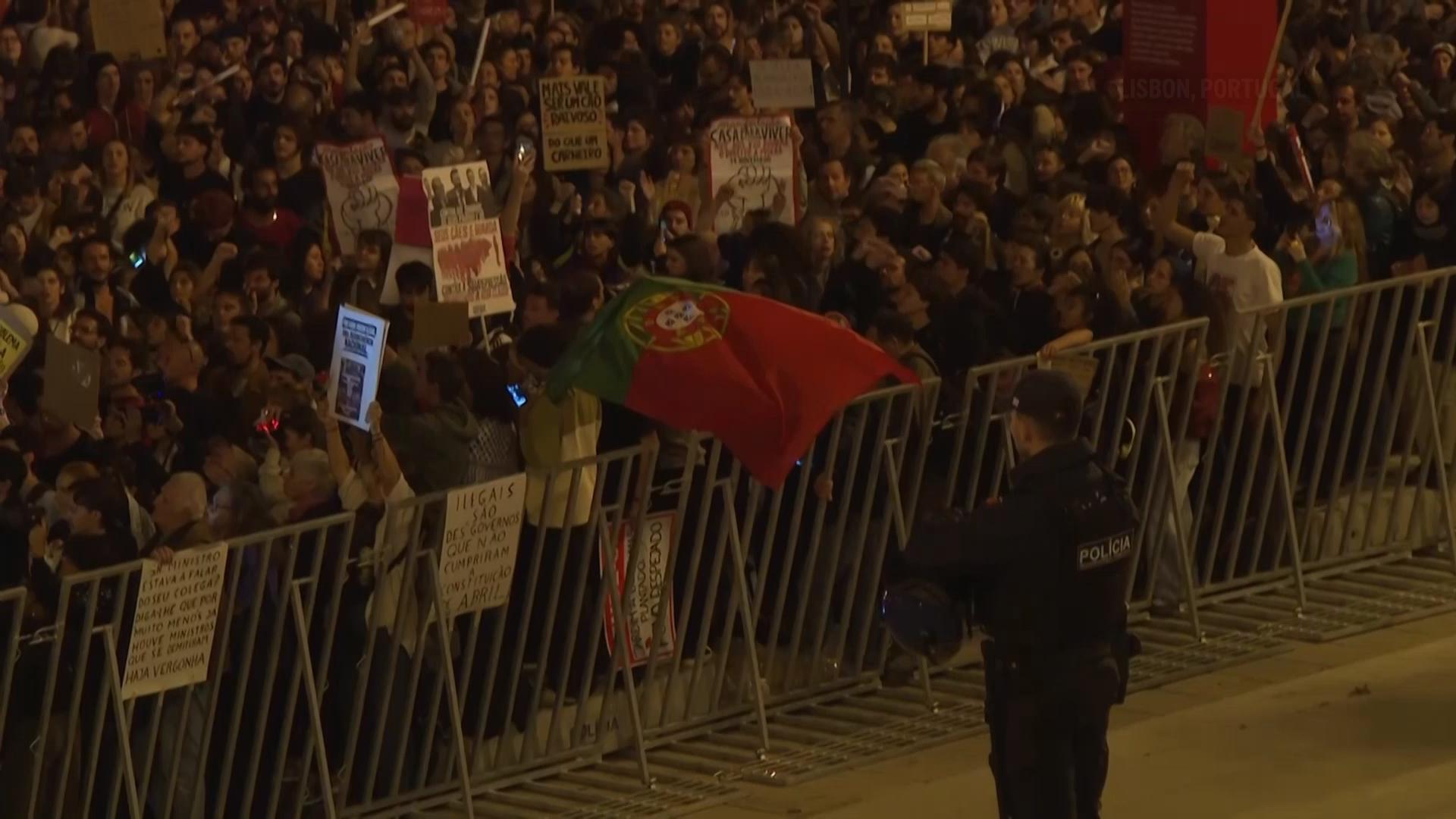 Thousands of people continue to protest for affordable housing in Portugal