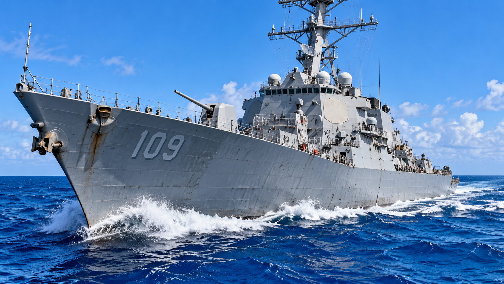 Why the US Navy paints its warships gray instead of blue