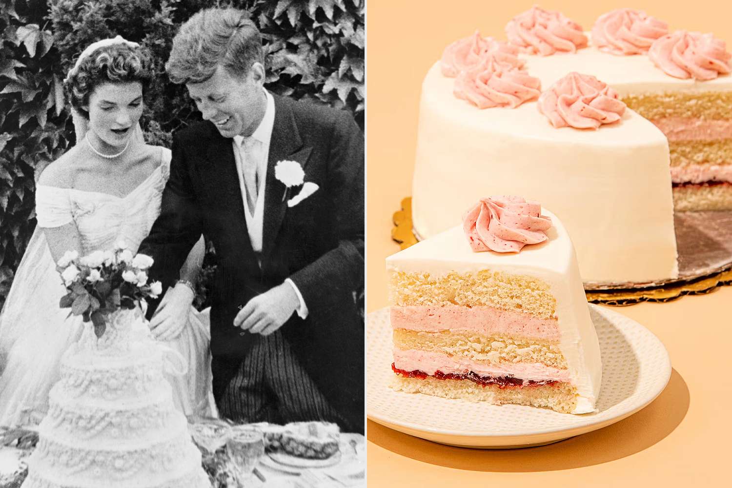 Jackie and John F Kennedy’s wedding cake can still be ordered 73 years ...