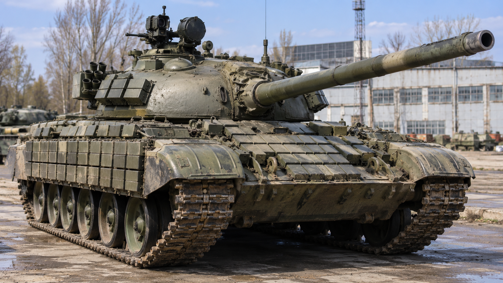 Ukraine's T-64 hybrid replaced its 125 mm gun with a T-55 cannon