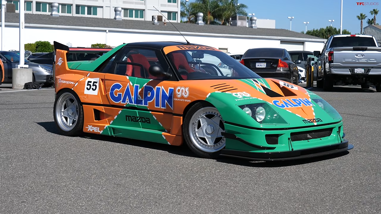 A tiny 1990s Mazda was transformed into a mini Ferrari F40 - how the ...