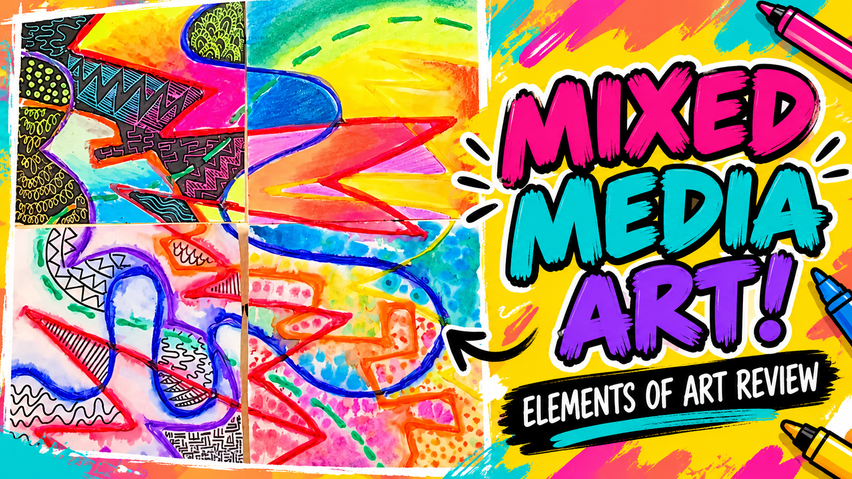 A middle school art lesson students will love! 🎨🤩 Creative & fun!