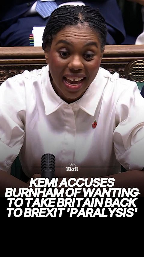 Kemi accuses Burnham of risking Brexit paralysis