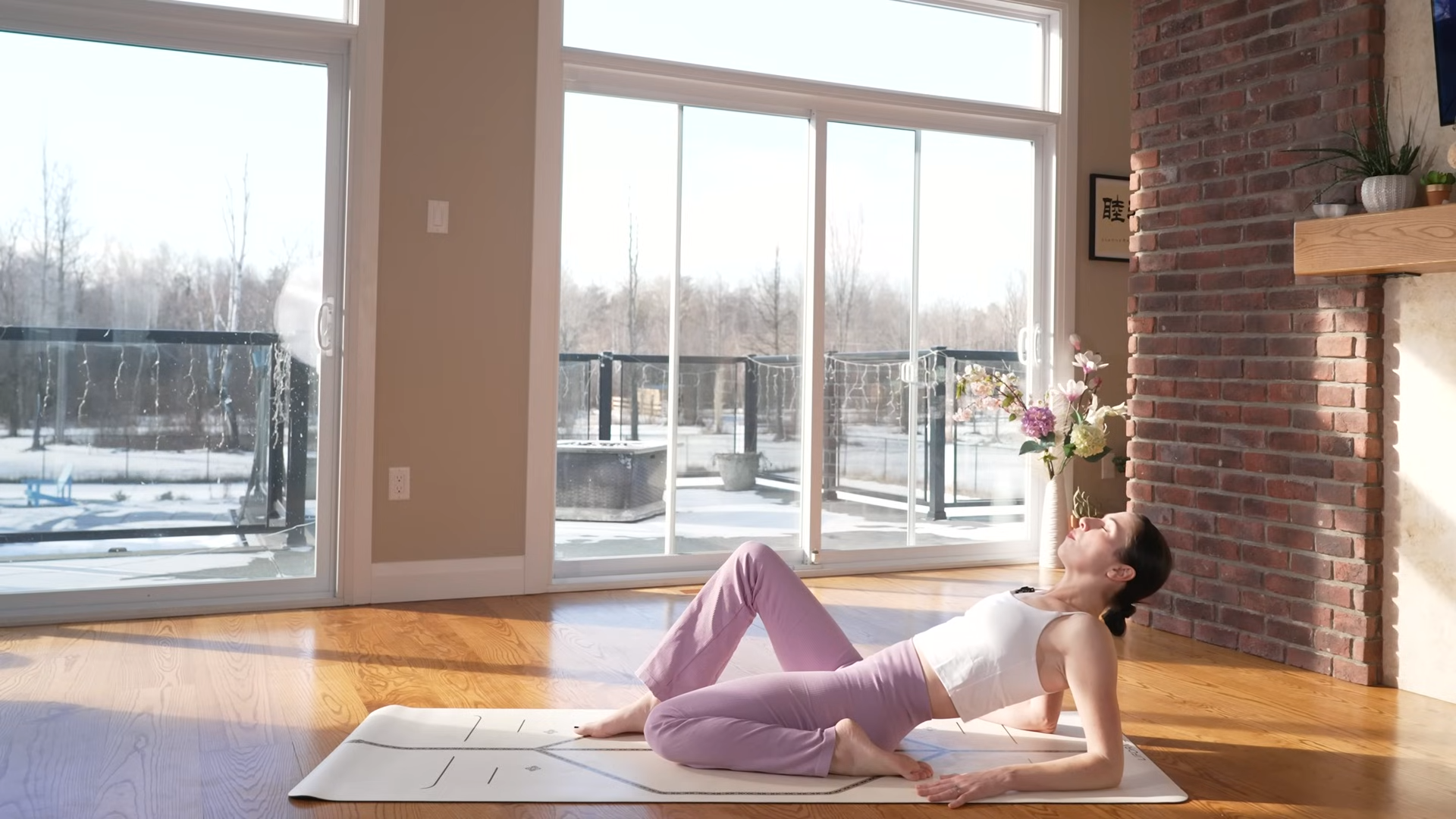 No-prop yoga practice for deep tension release