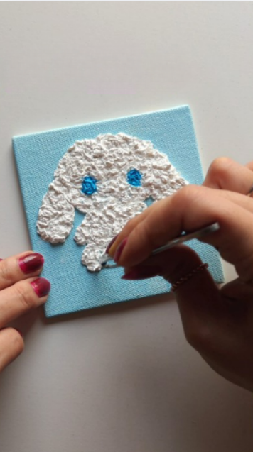 Cute tissue paper craft inspired by Cinnamoroll