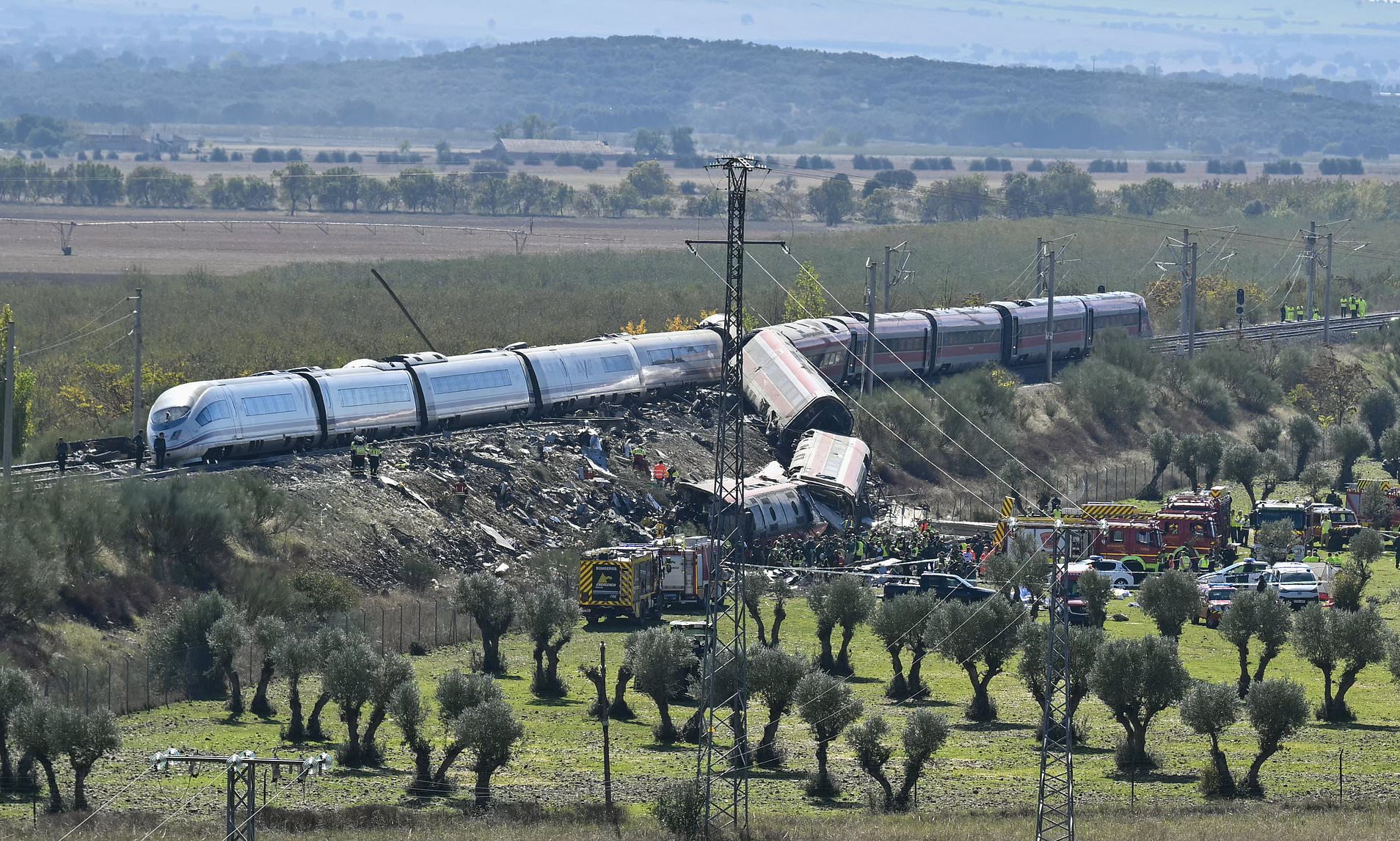 At least 64 passengers dead and 80 injured as two trains collide in Spain