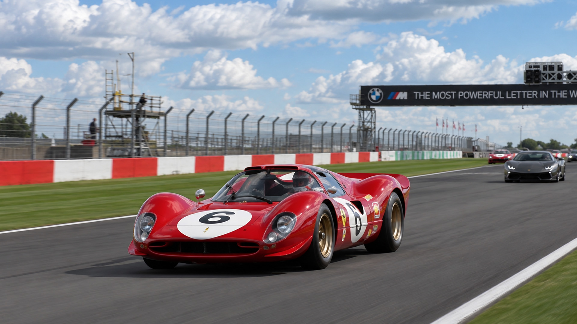 A millionaire's classic Ferrari-style race car returns to the track