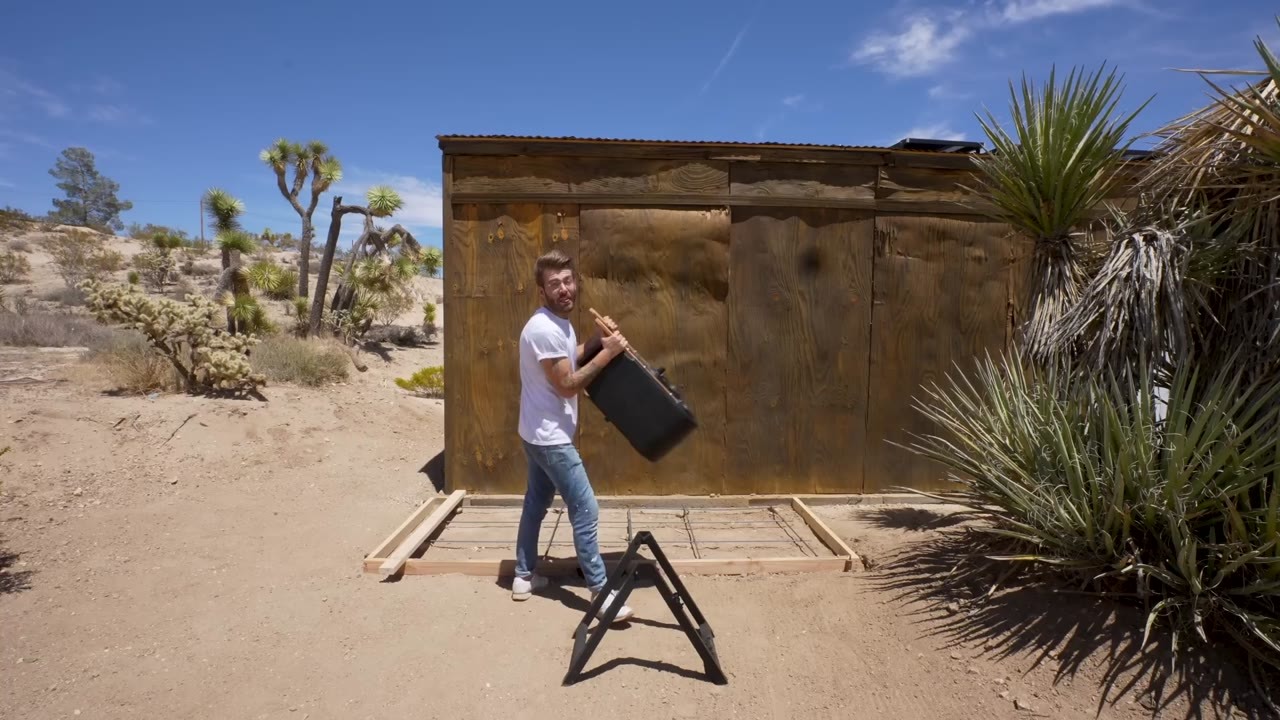 He tested a $240 concrete mixer against a $20 tub using 90-pound bags