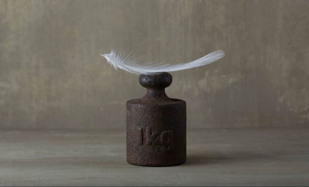 A kilo of steel and a kilo of feathers don’t weigh the same and physics ...