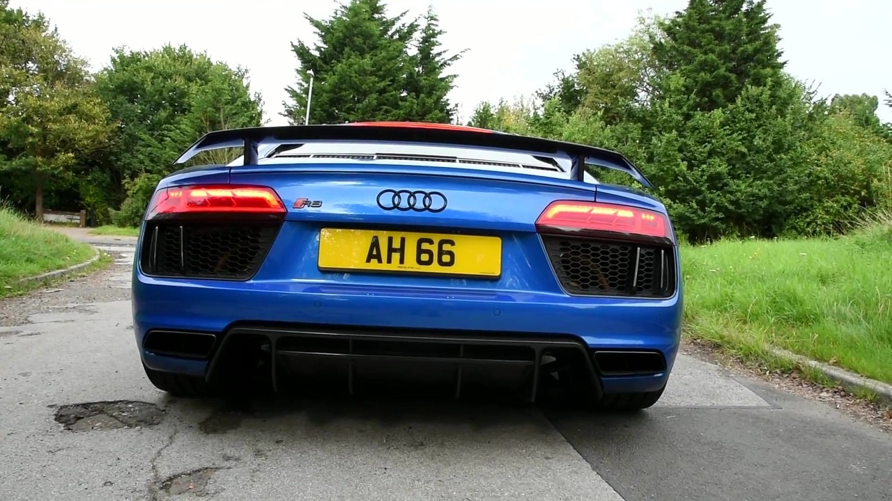 Archie's Audi R8 V10 Plus Quicksilver exhaust test