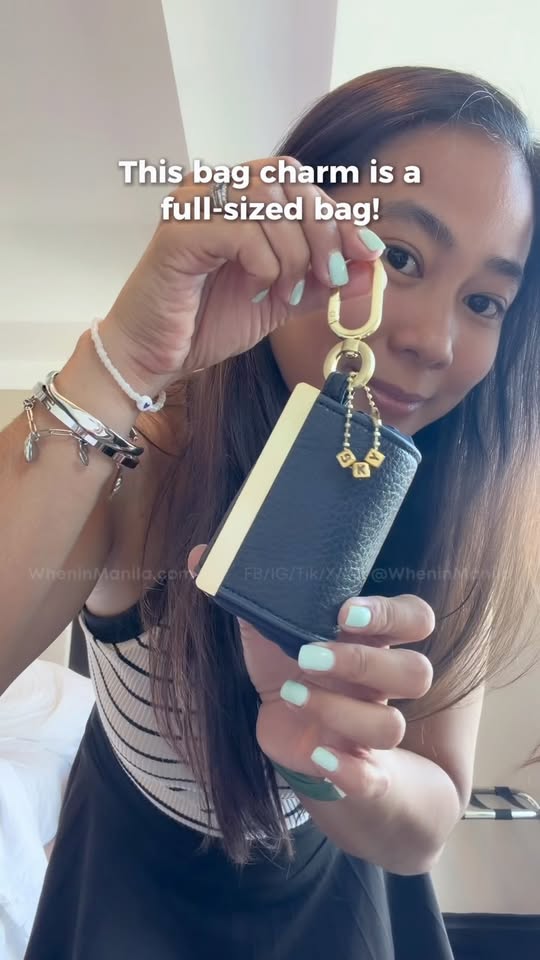 A personalized bag charm that caught our eye