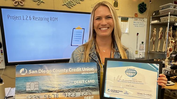 Classroom Hero | Carlsbad teacher 'Mrs. B' honored as for inspiring ...