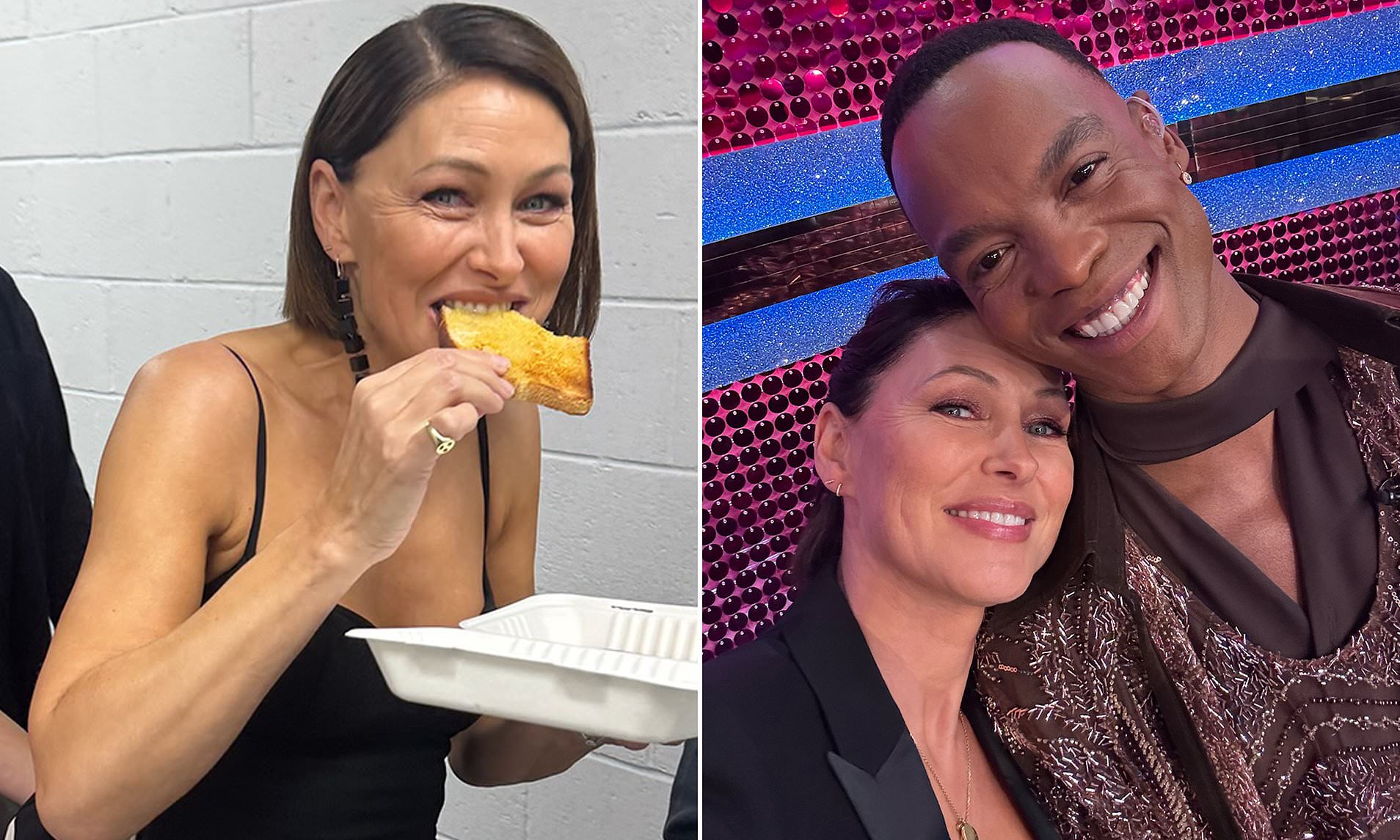 Strictly's Emma Willis scoffs toast in backstage photos amid reports 'hosting line-up will change'