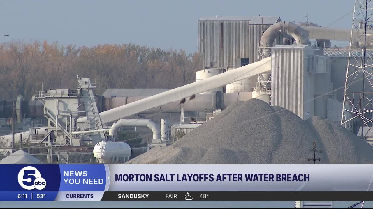 Morton Salt to layoff 77 workers after water breach at Ohio mine