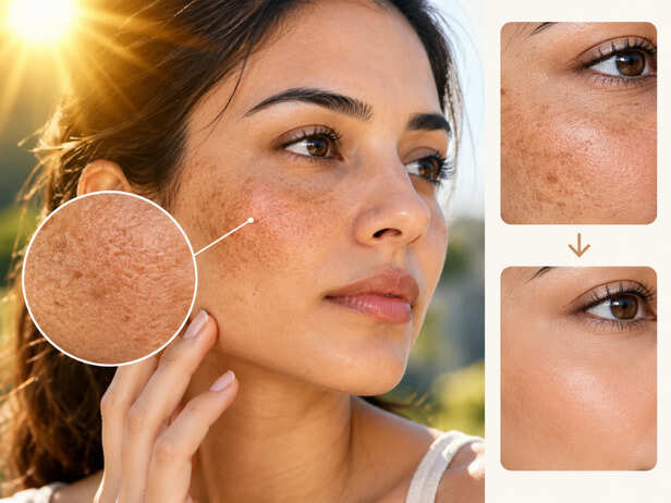 Sun damage can change your skin texture before wrinkles even appear