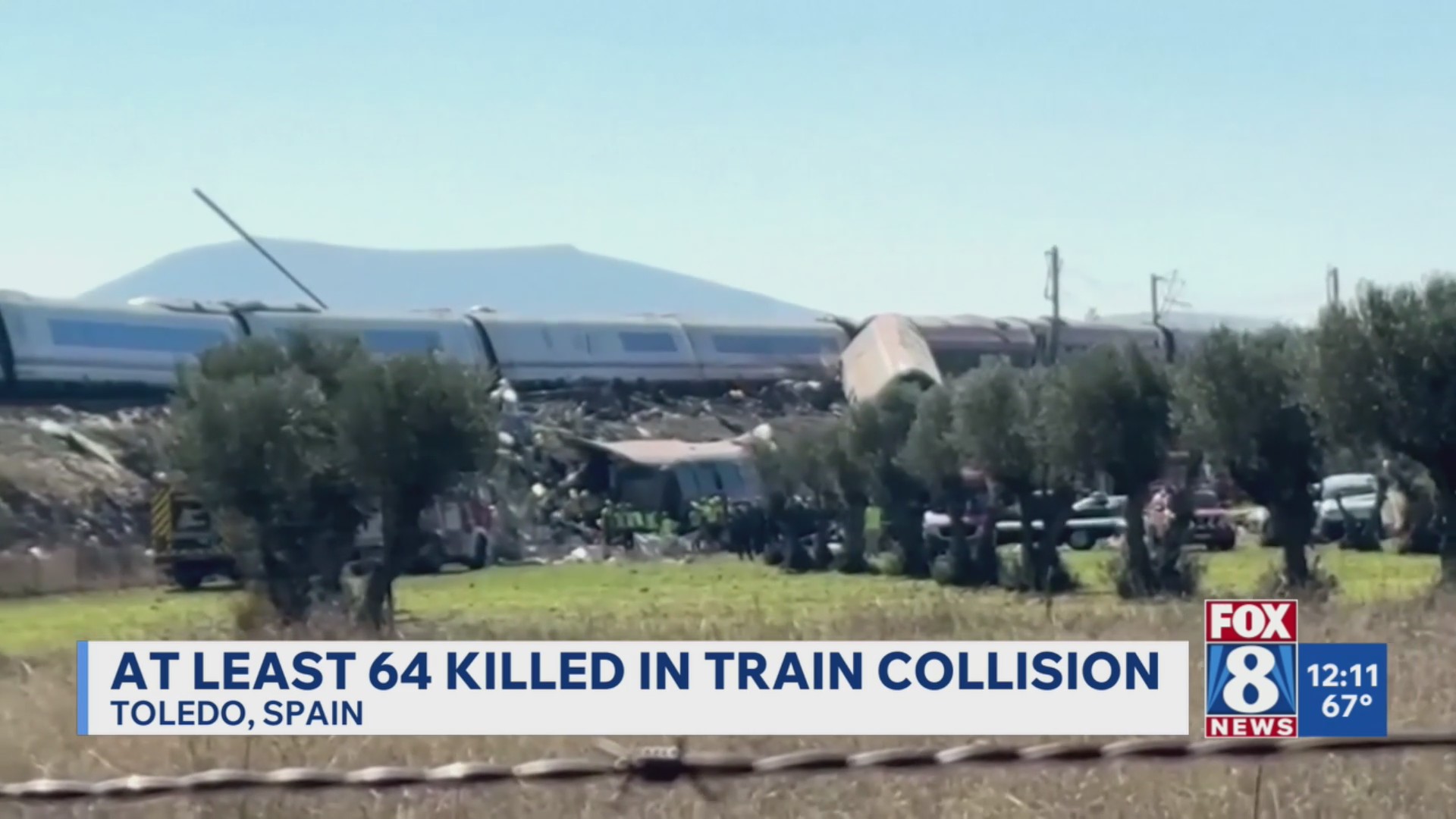 Over 60 dead after train collision in Spain