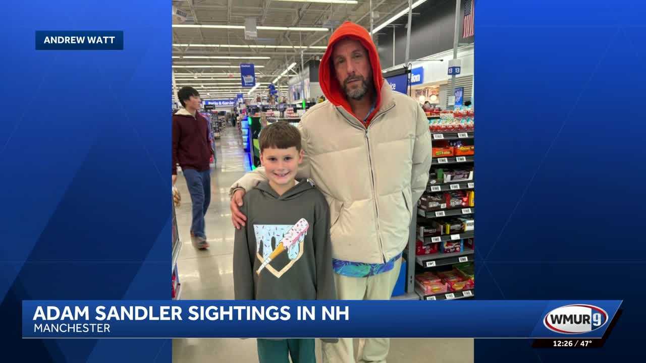 Adam Sandler spotted at Manchester Walmart