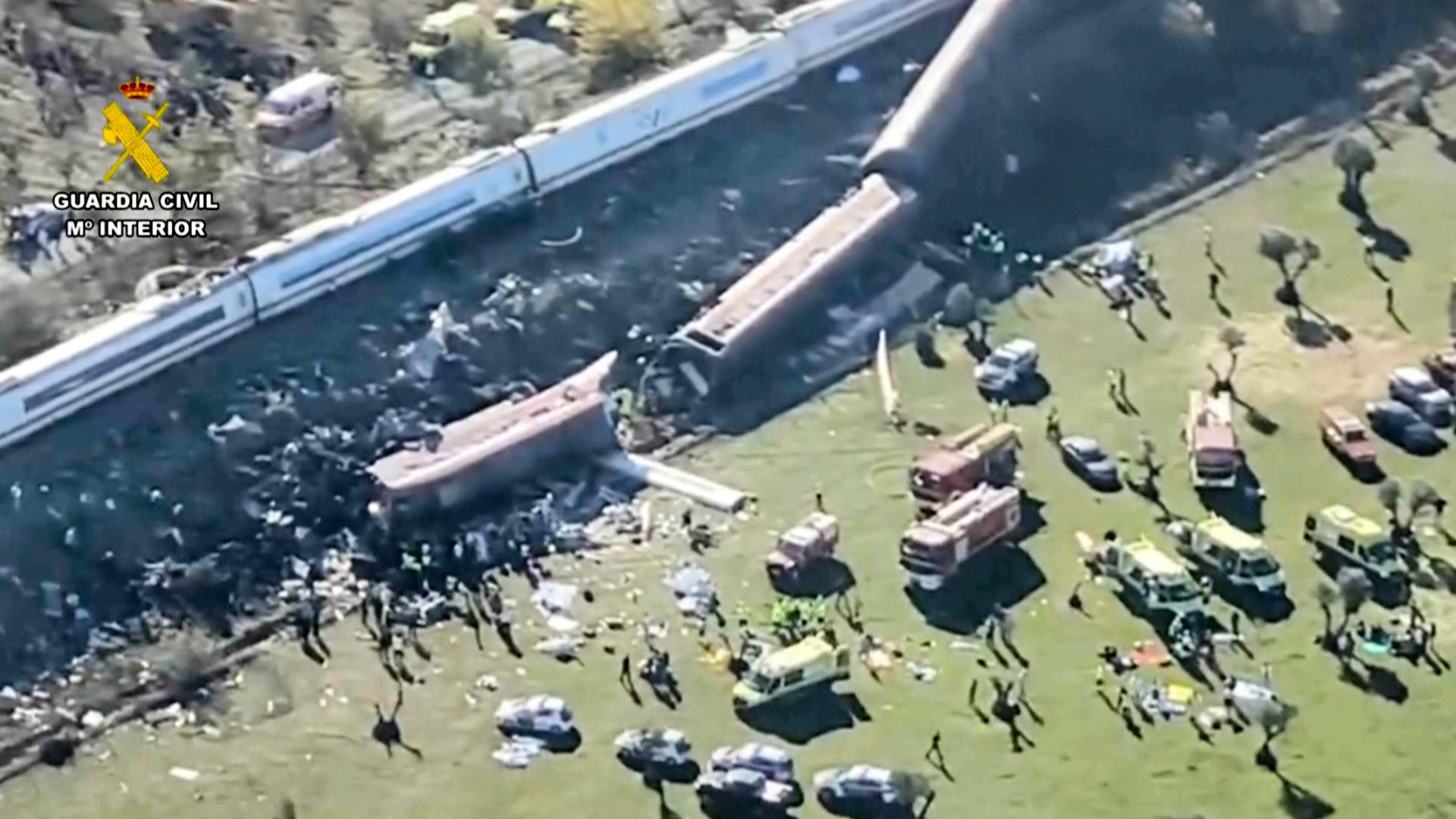 More than 60 people killed in high-speed train crash in Spain