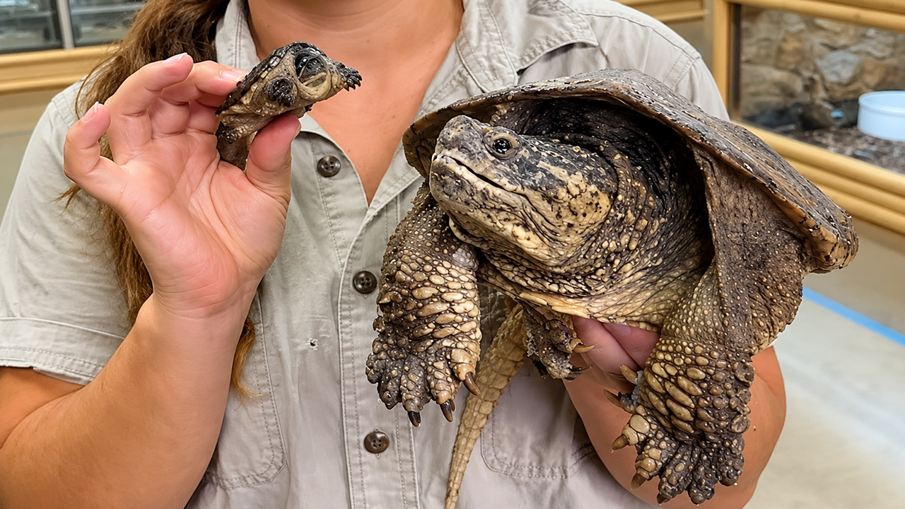 Common snapping turtles have a surprisingly carnivorous appetite