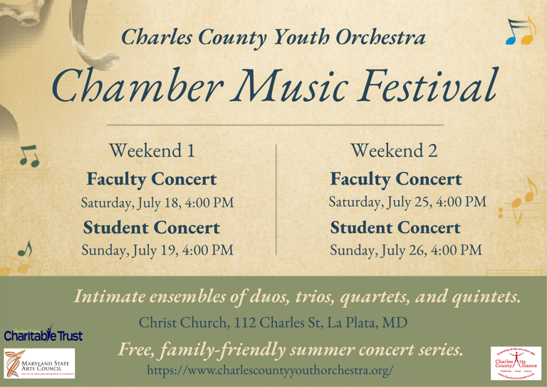 Free concerts feature world premieres and young talent in Southern Maryland