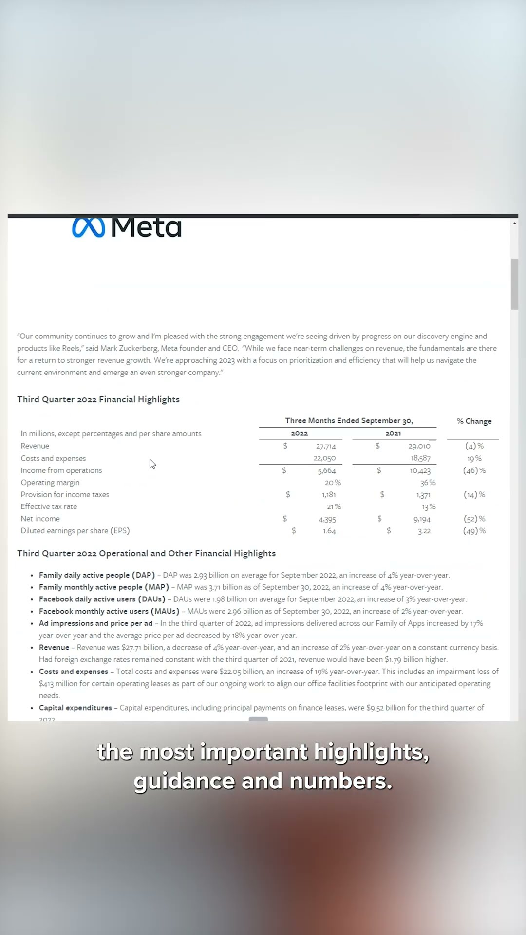 3-minute breakdowns: company analysis data: investor relations and ...