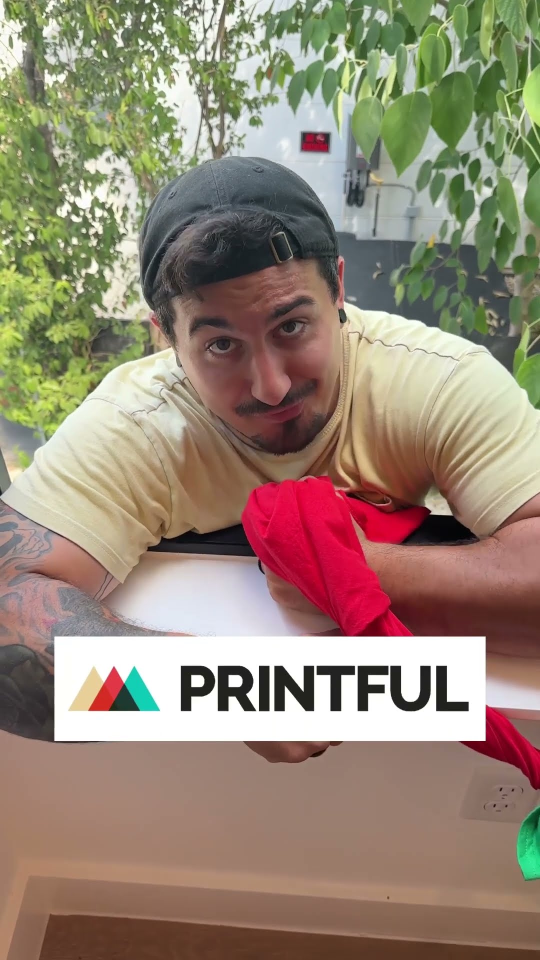 T-shirt escape rope challenge with Printful!