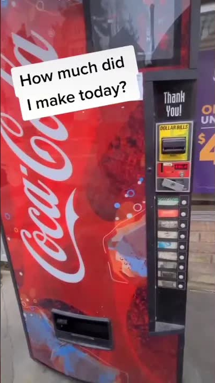 Vending machine weekly earnings revealed!