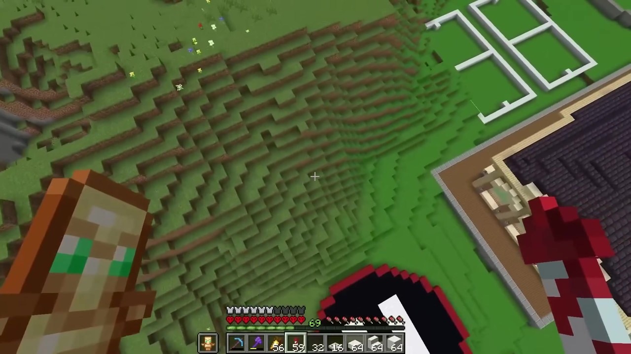 AcookieGod builds a helicopter for a Minecraft hardcore mansion