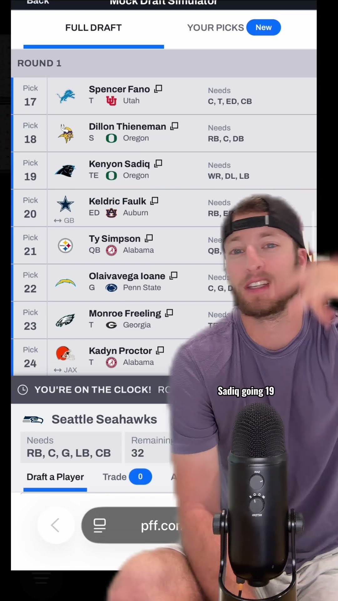 NFL mock draft after the combine