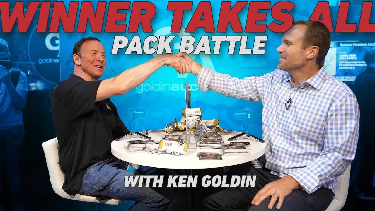 Ken Goldin vs Geoff winner takes all pack battle at the National!
