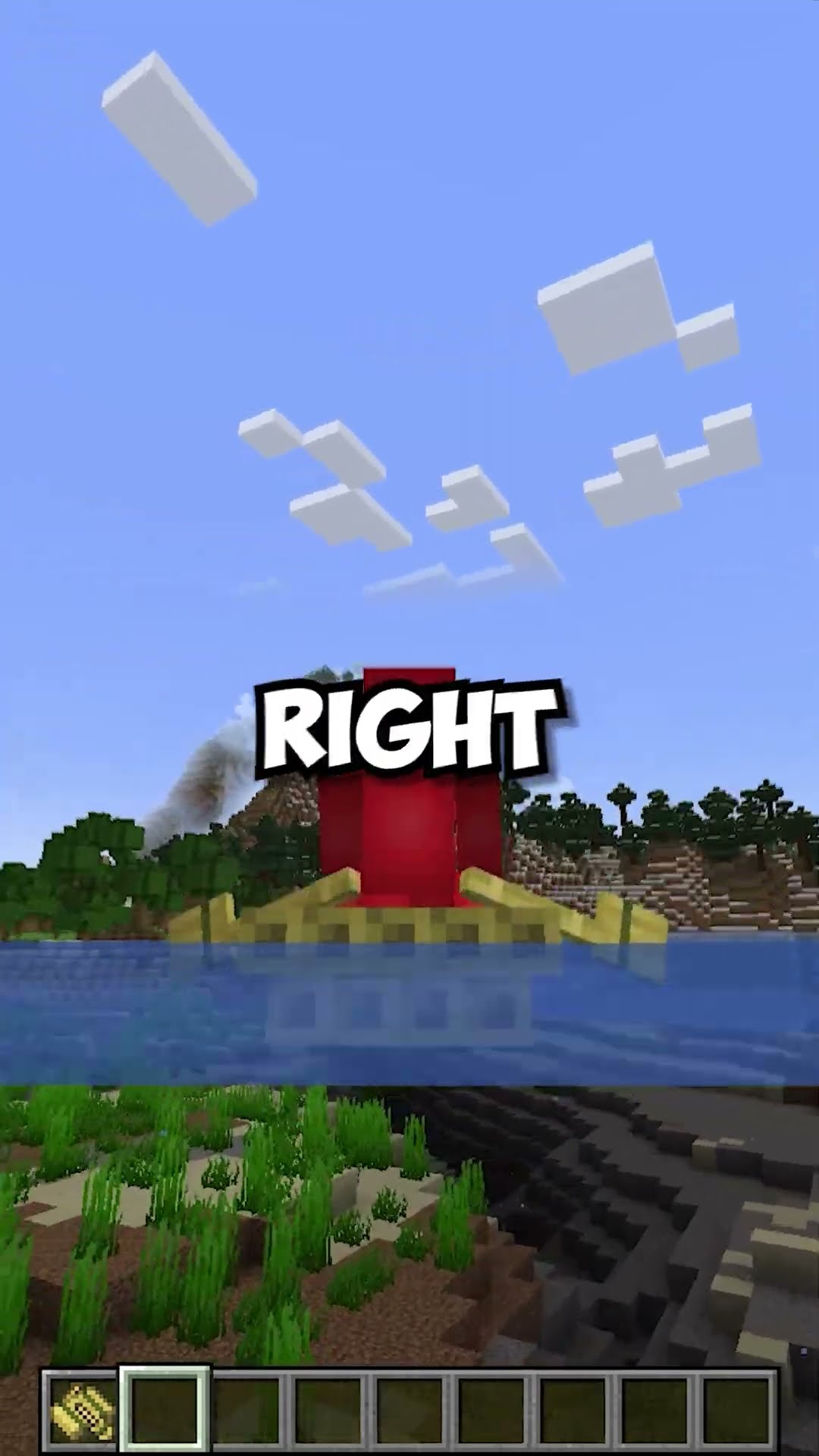 Minecraft boat x-ray glitch to find underwater loot