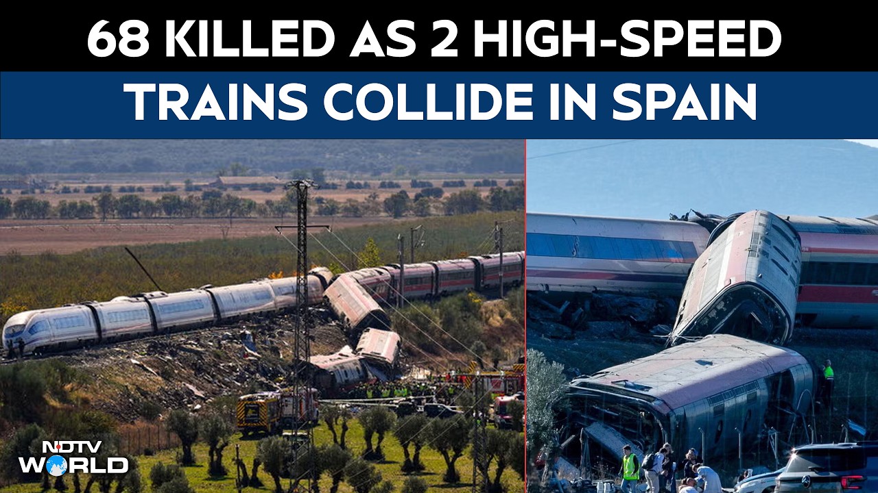 68 killed as 2 high-speed trains collide in Spain, human error likely cause