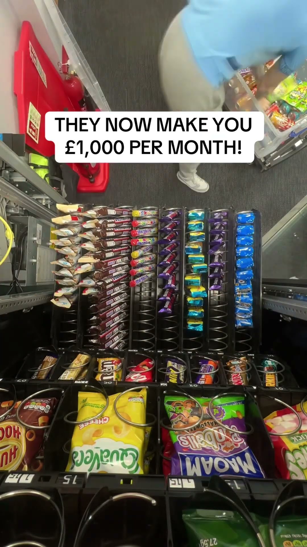 Vending machine business ROI: earning £1000 per month