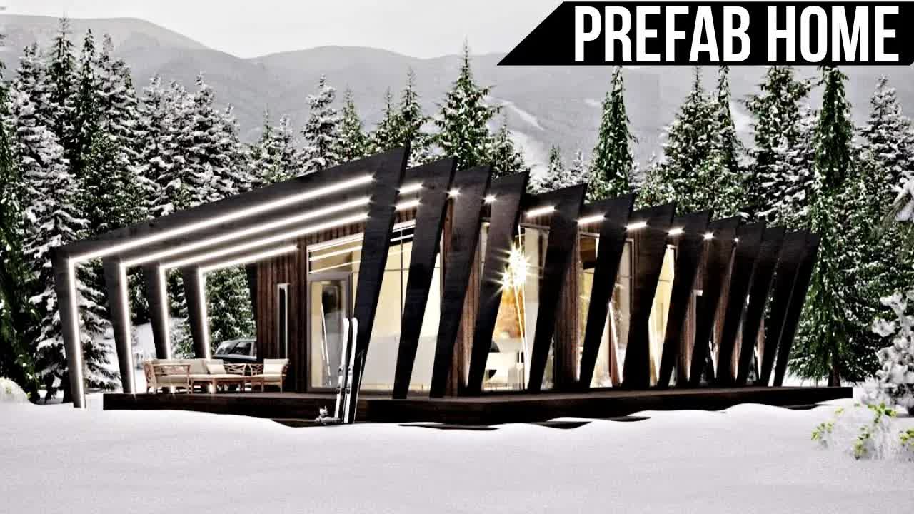 These Must See Modern PREFAB HOMES Ship World Wide