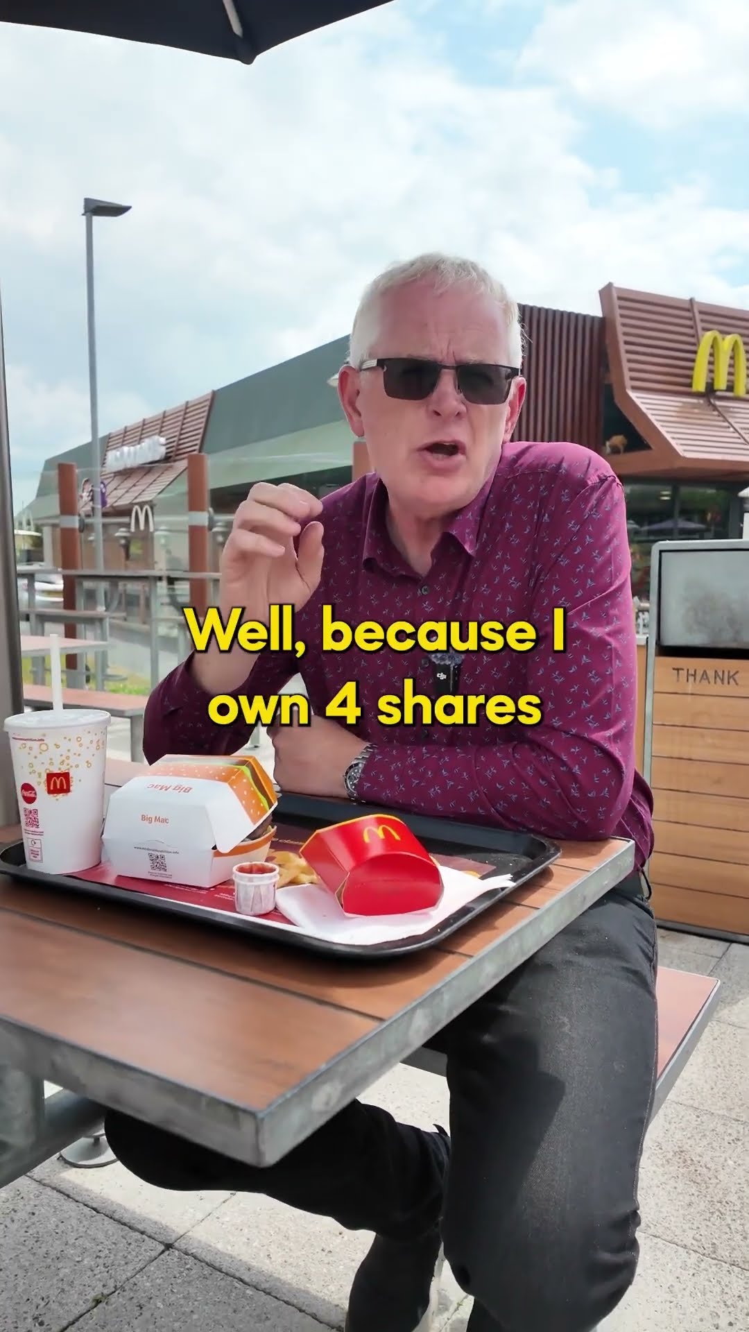 How to get free McDonald's with stock dividends