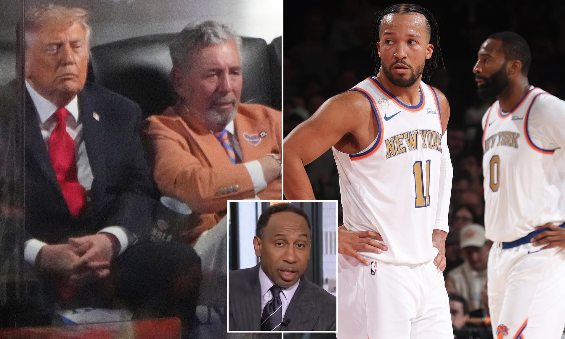 Stephen A Smith claims Knicks stars are at odds with owner James Dolan over visit to White House