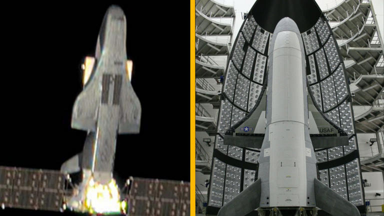 First clear photo of China's mysterious 'divine dragon' space plane ...