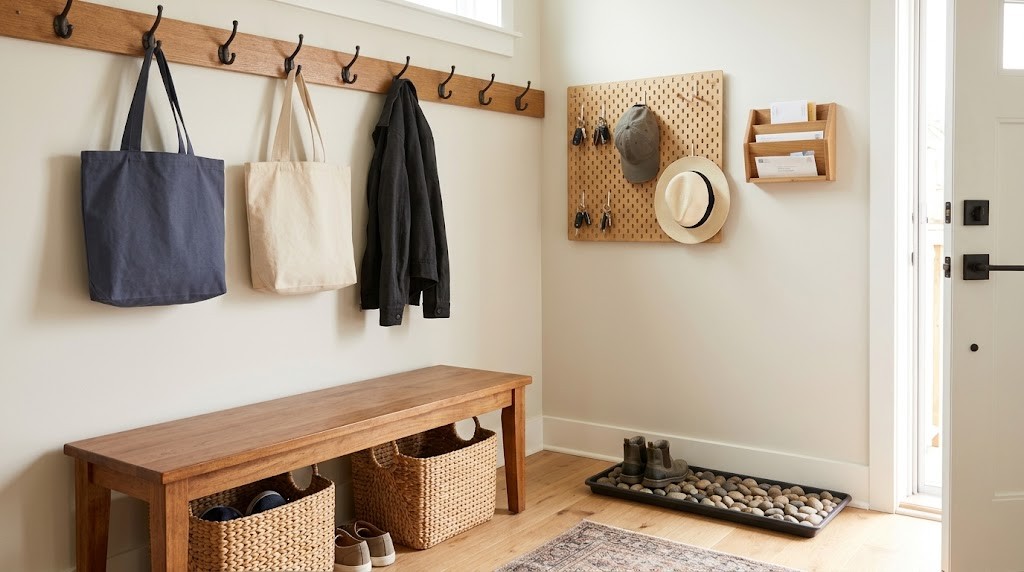 Drop zone ideas: 13 clever spots that end the pile of bags and shoes at ...