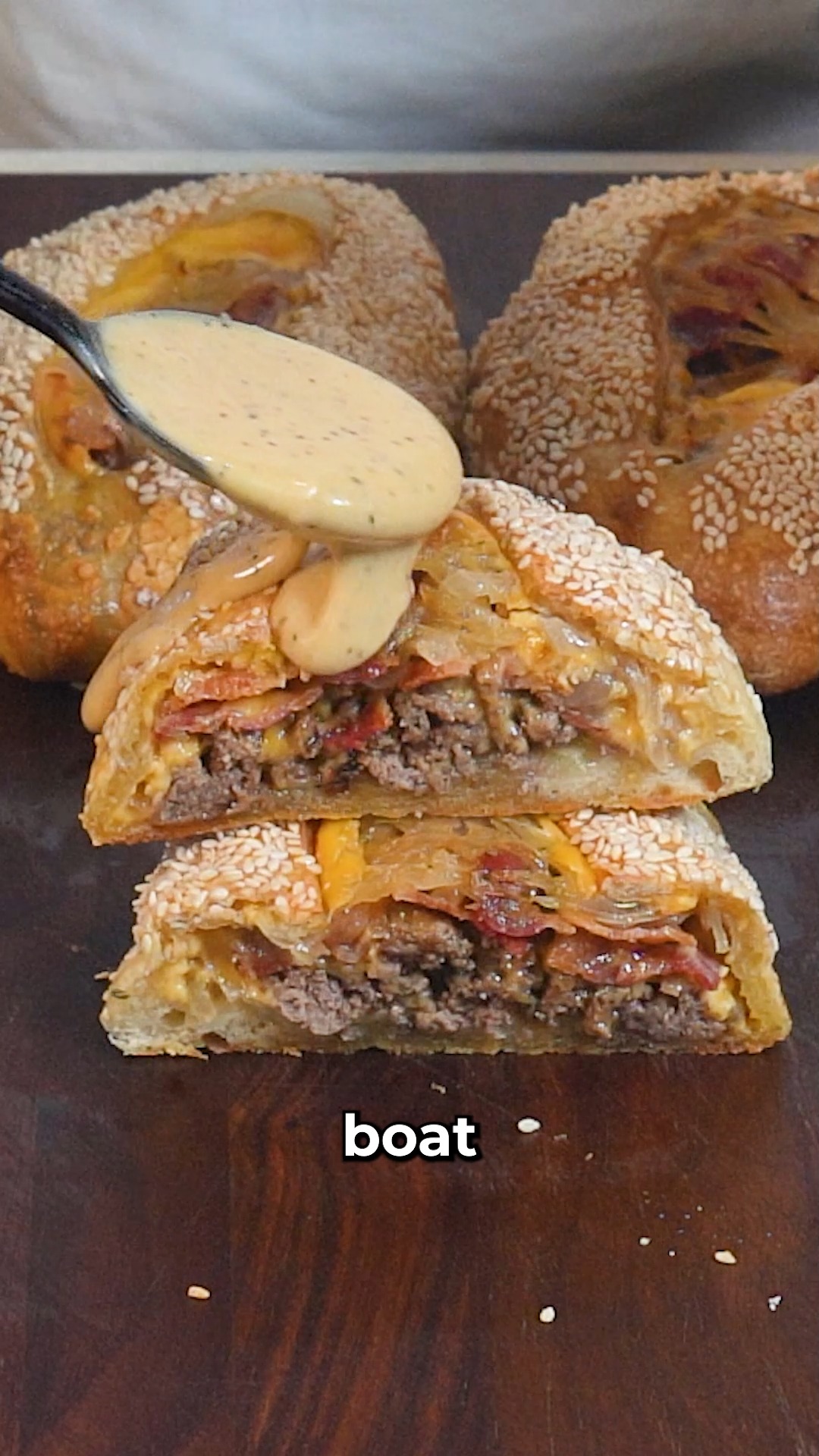 Stuffed Bacon, Egg and Cheese