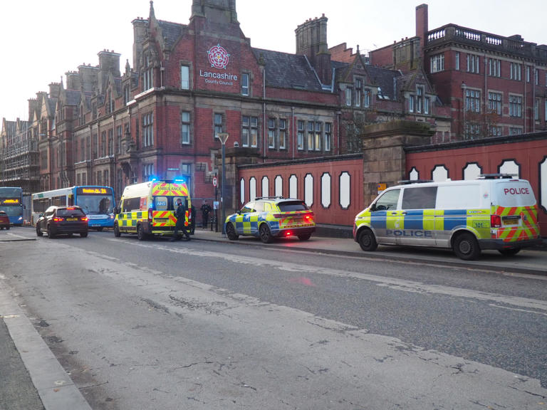 Man struck by bus outside Preston train station