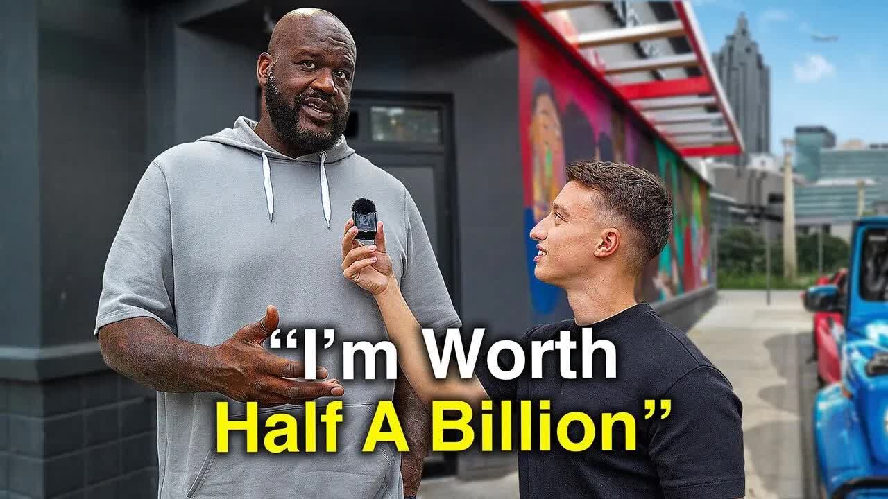 Young entrepreneur interviews SHAQ