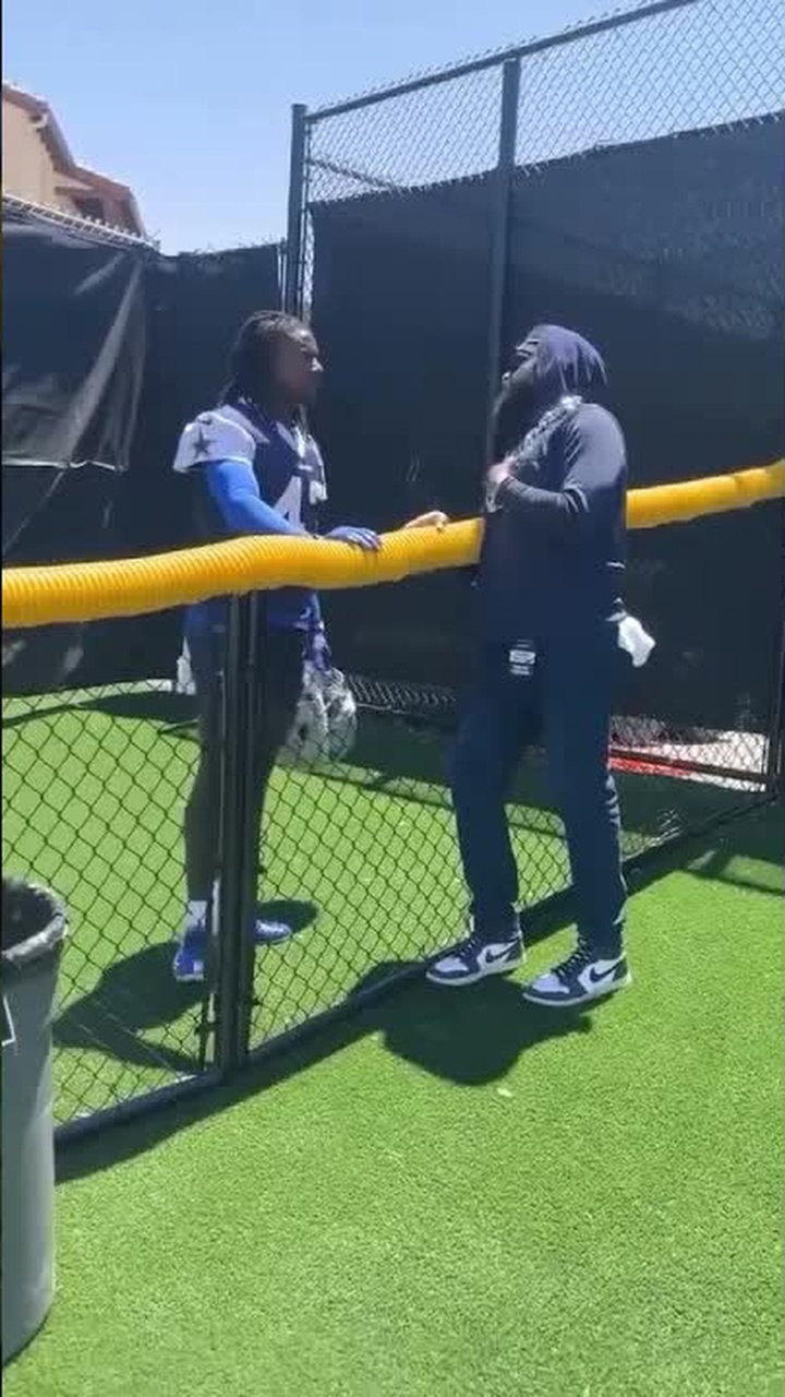 Cowboys Kemon Hall receives heartfelt advice
