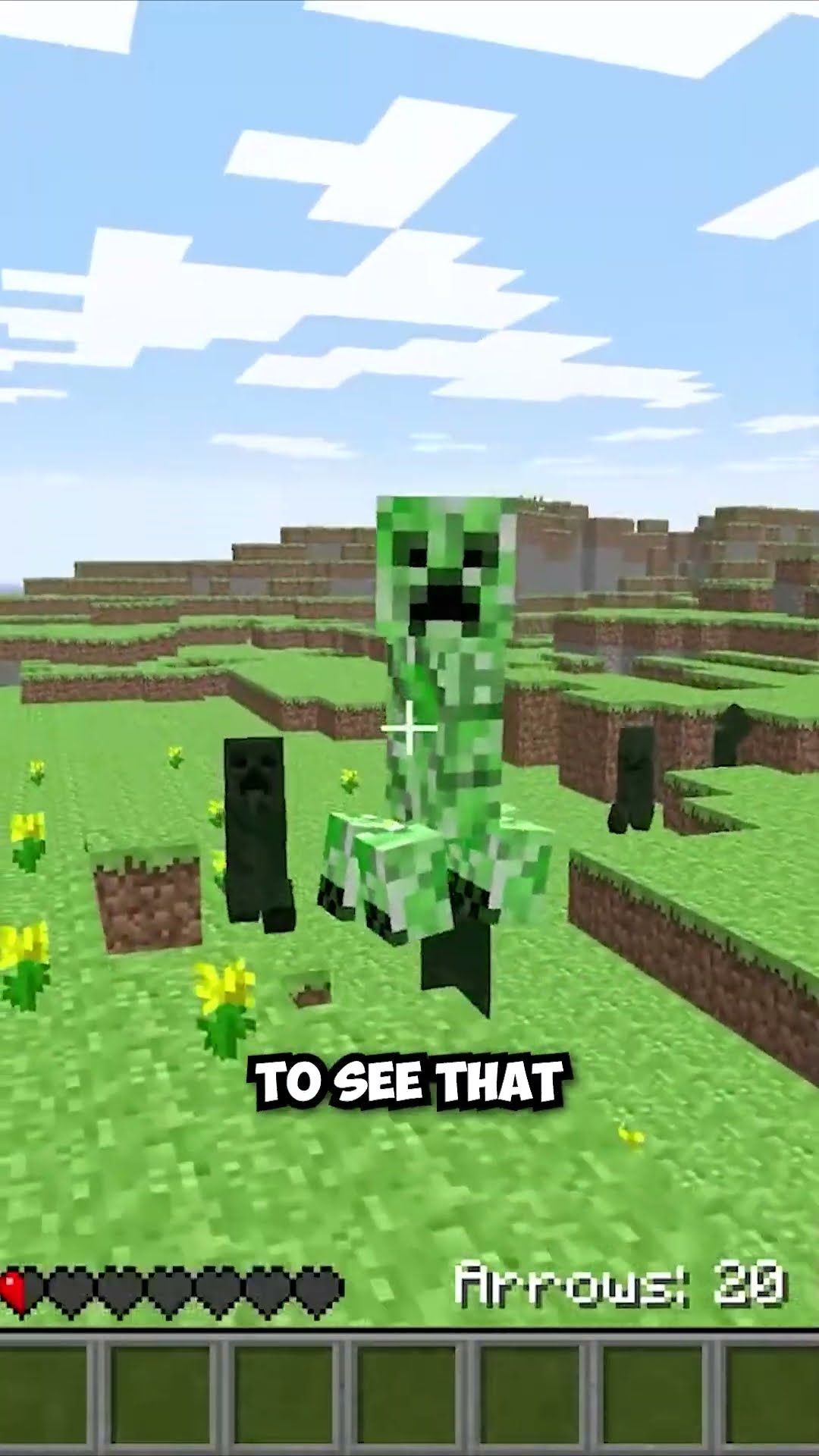 Minecraft creeper's melee attack history