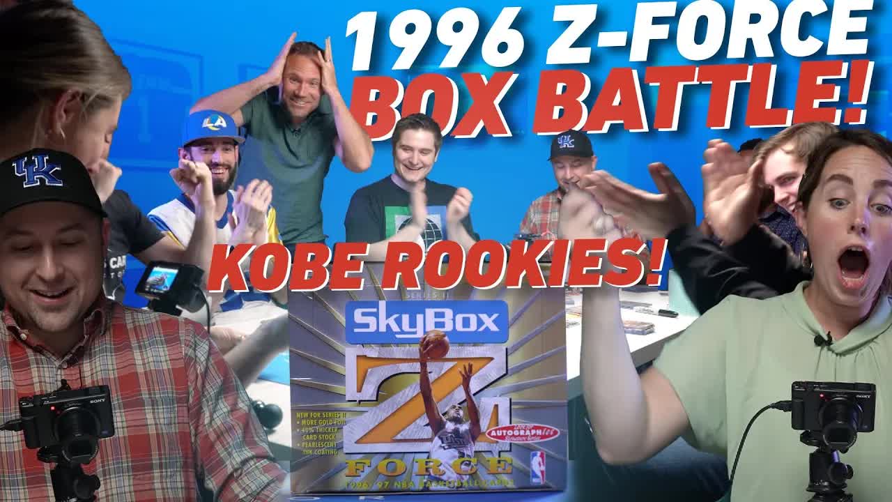 Pulling Kobe rookies from 1996 Skybox Z Force! Ray Allen, Shaq, Iverson ...