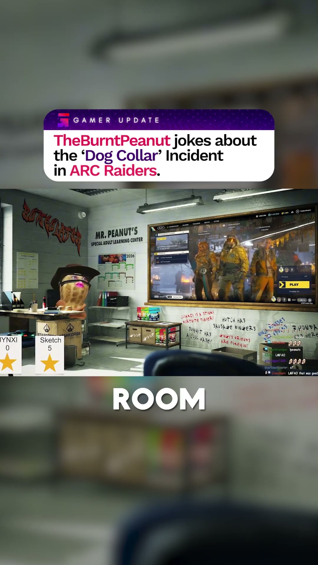 Theburntpeanut's Arc Raiders dog collar jokes