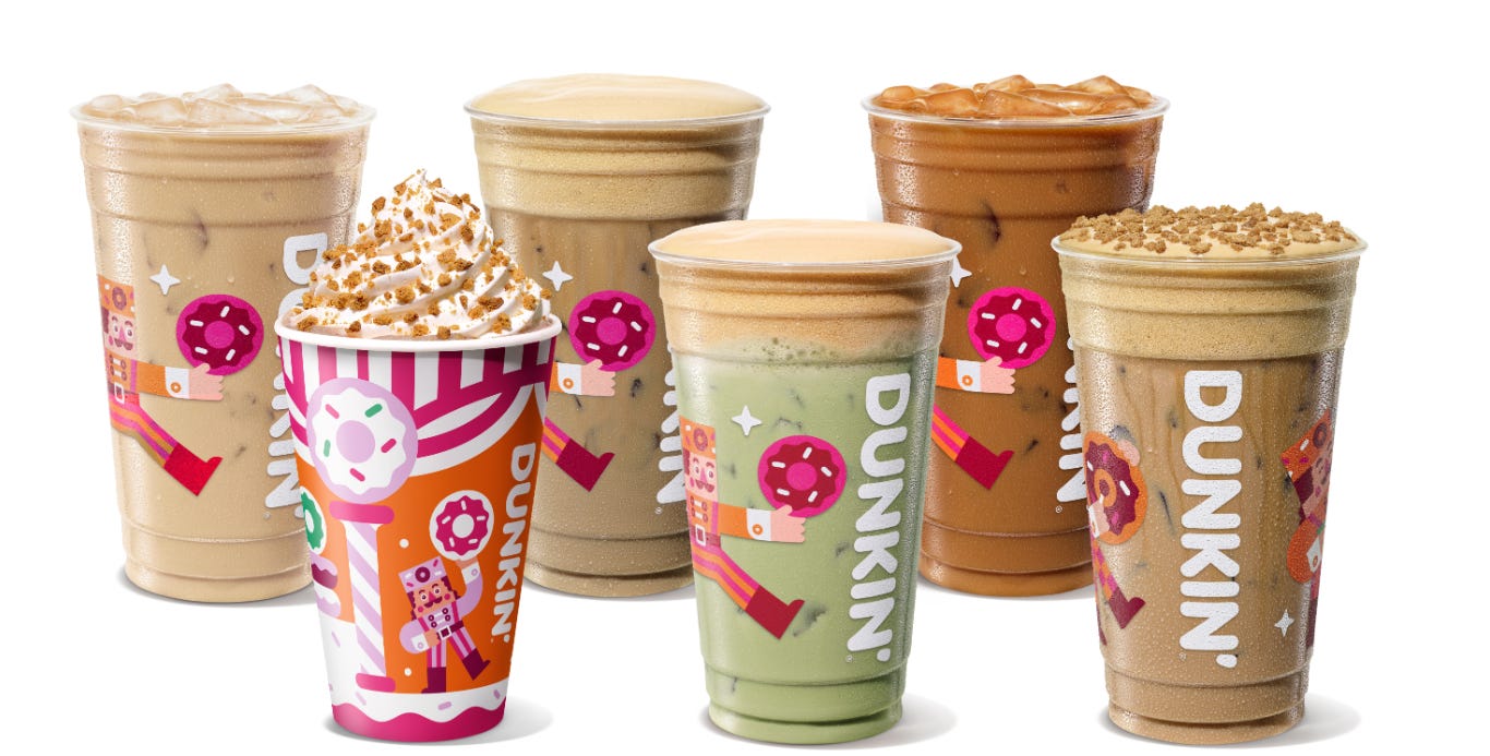 Dunkin’ holiday menu brings back cookie butter drinks on Nov. 4