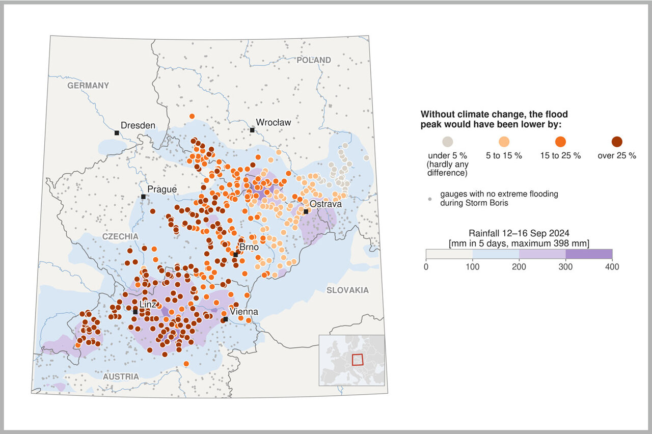 Climate change amplified 2024 European floods more than rainfall ...