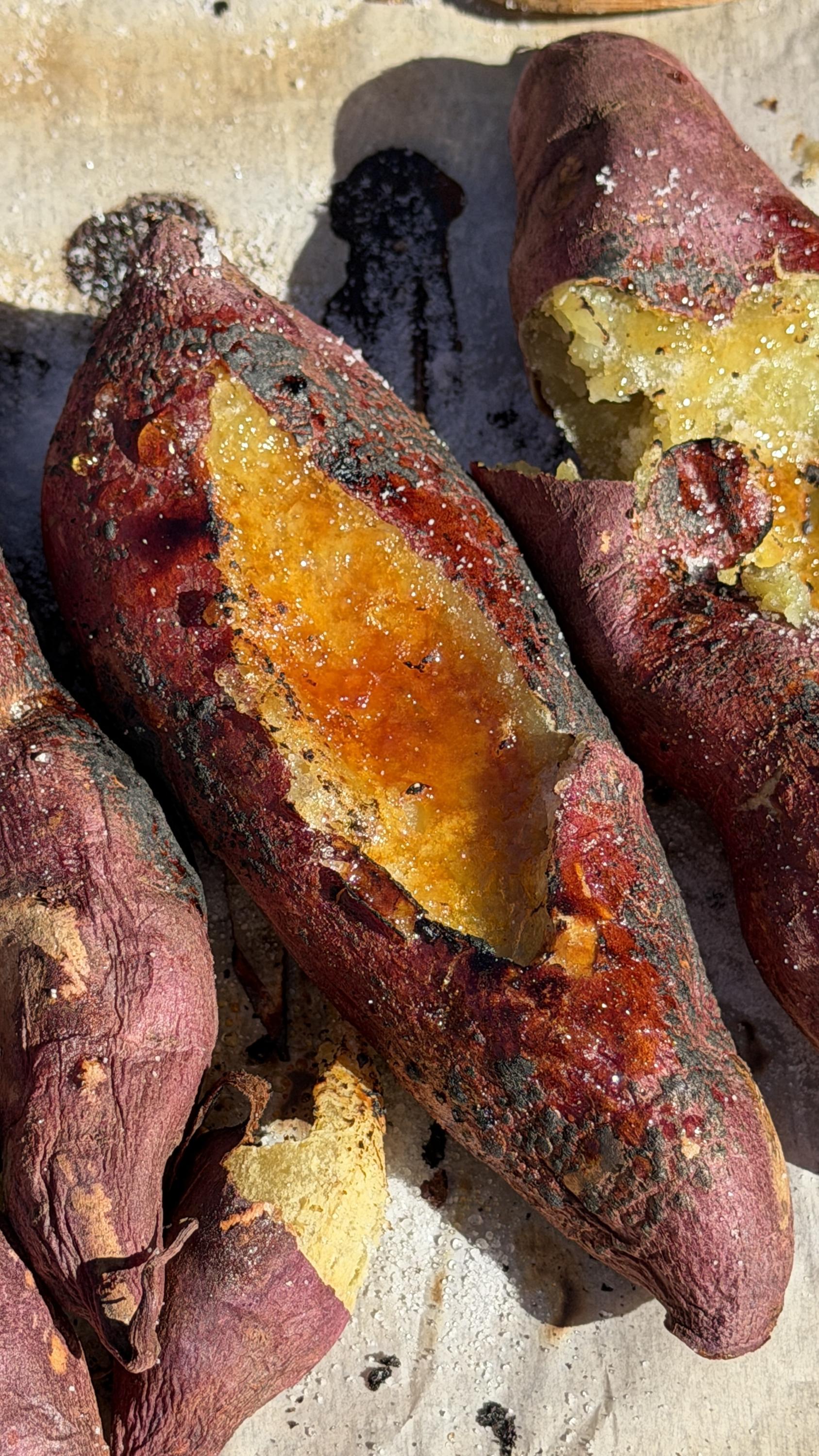 Frozen sweet potato dessert